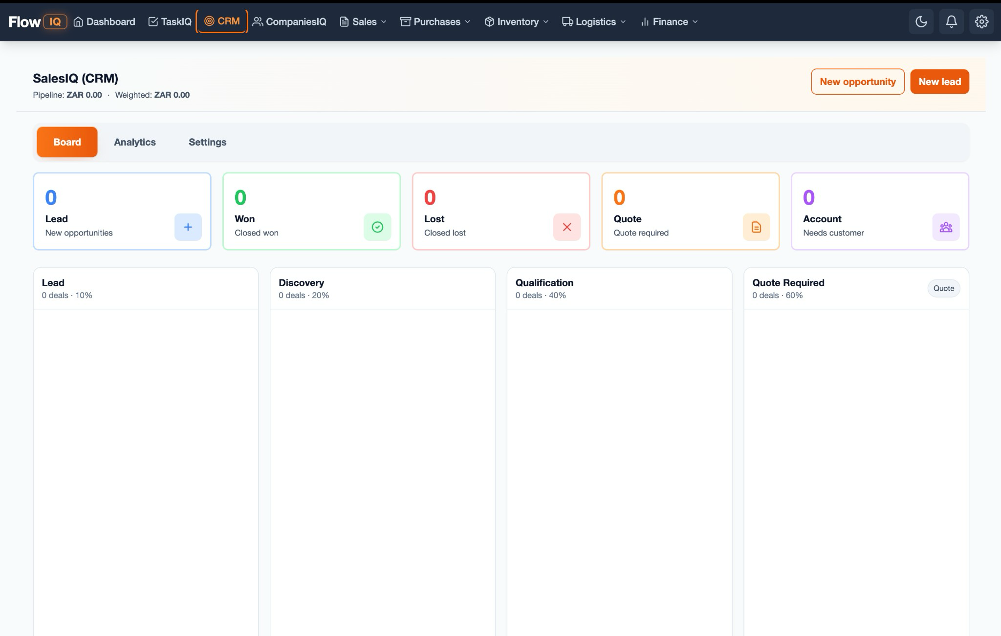 SalesIQ (CRM) screenshot